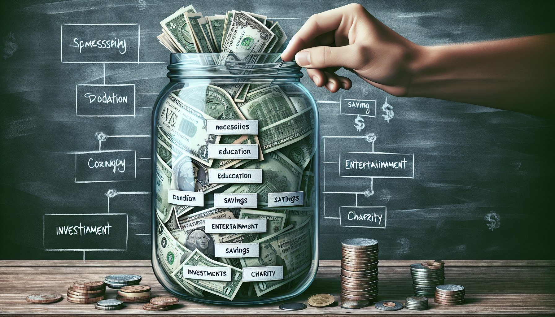 money jar budgeting method