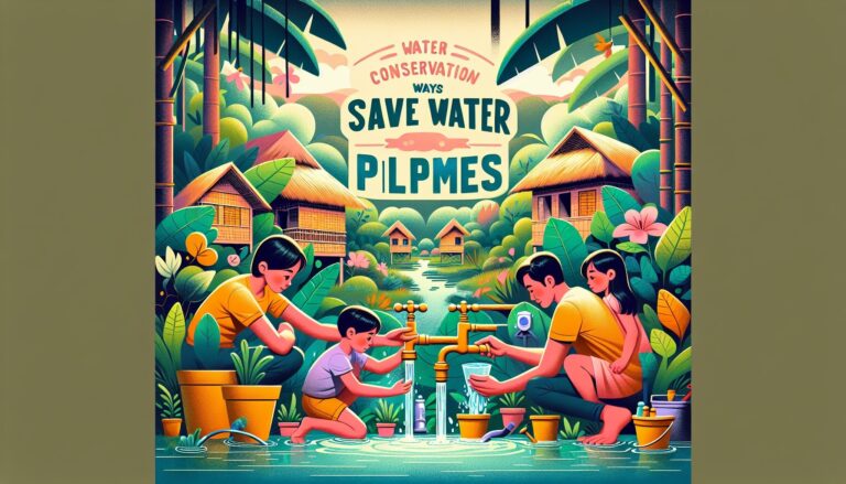  how to save water philippines