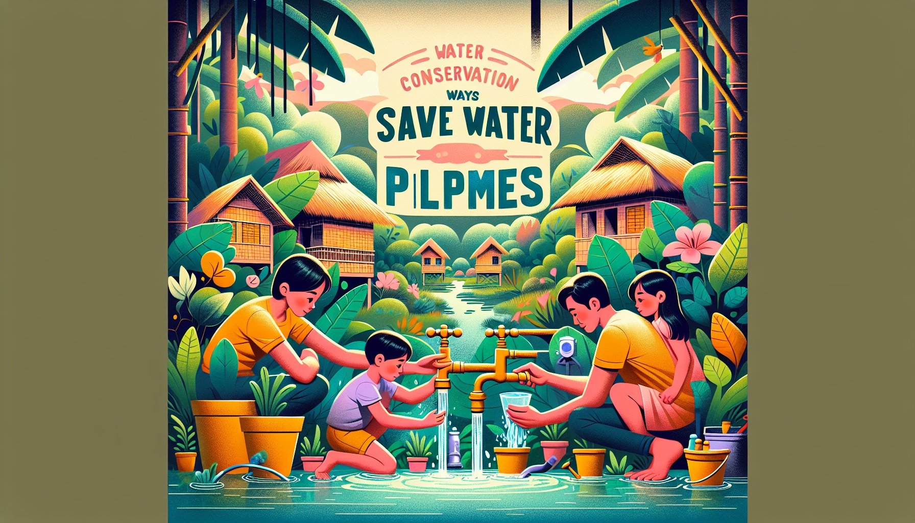 how to save water philippines