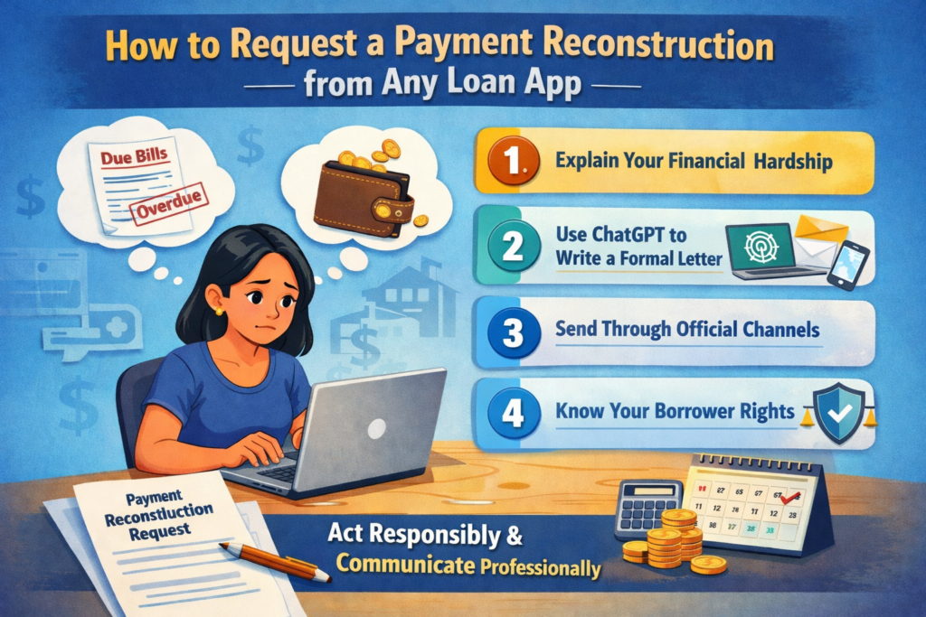 Debt re-arrangement request sample and guide