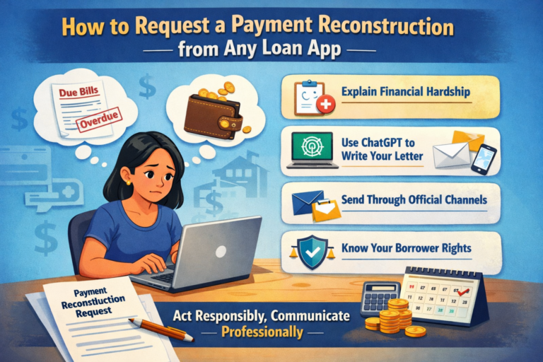 How to Request a Payment Reconstruction or Debt Re-Arrangement from Any Loan App